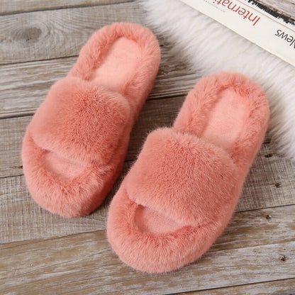 Alicia Faux Fur Slippers - Buy 1 Get 1 Free
