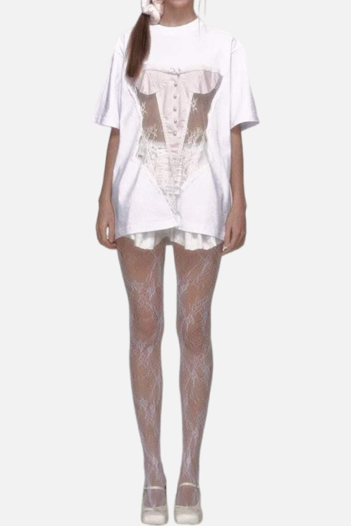 Baylee See Through Patchwork T-shirt