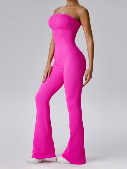 Seamless Strapless Fitness Exercise Bodysuits