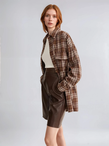 Always Casual Versatile Plaid Polo Shirt