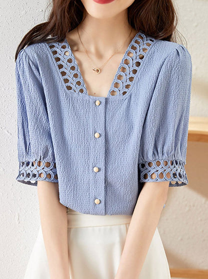 Bailey Classic Ruffled Chiffon Top-Black