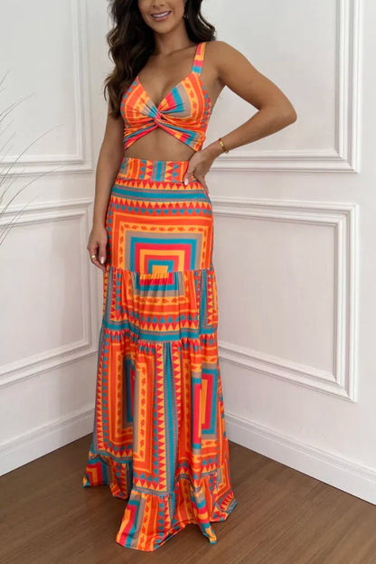 Two-Piece Maxi Dress Set