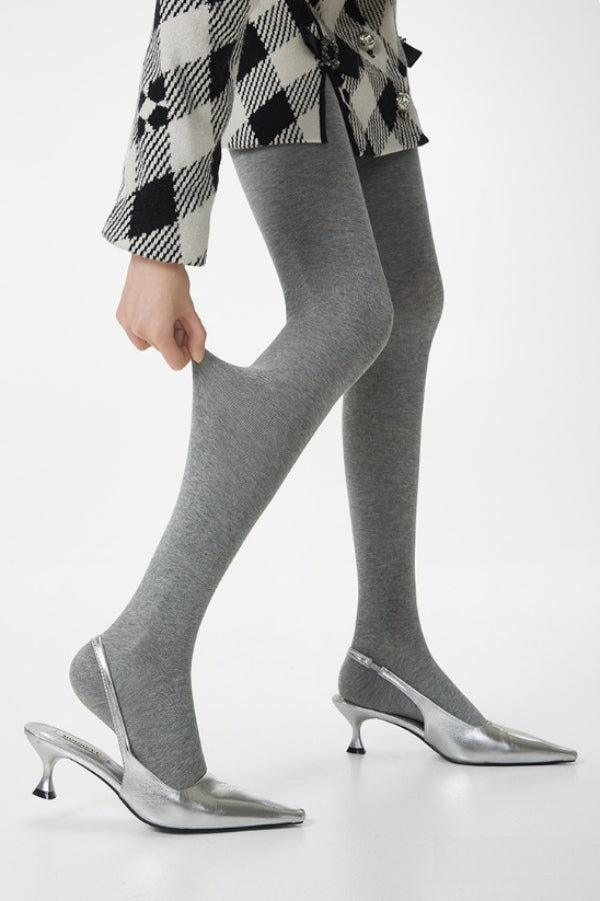 High Waist Knit Moisture Wicking Compression Tights