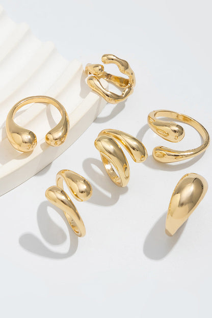 Geometric Cross Open Ring