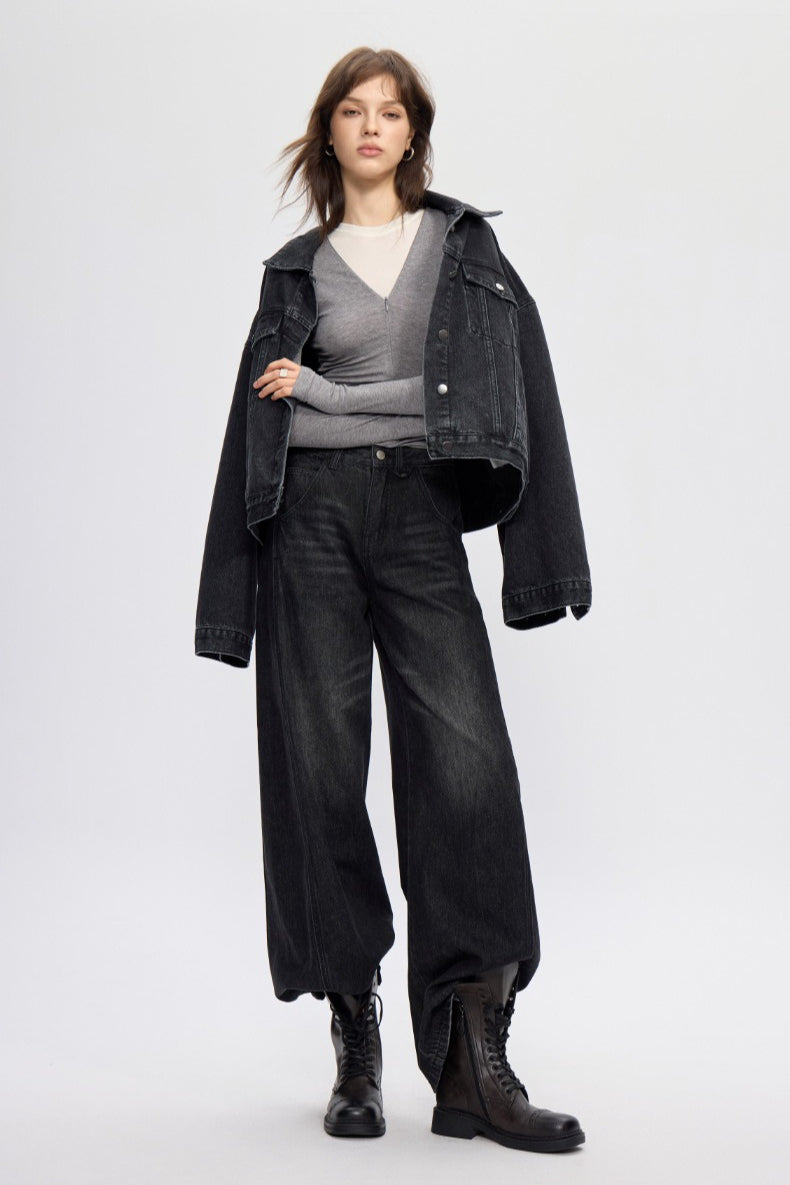 Vintage Relaxed Banana Fit Long Jeans