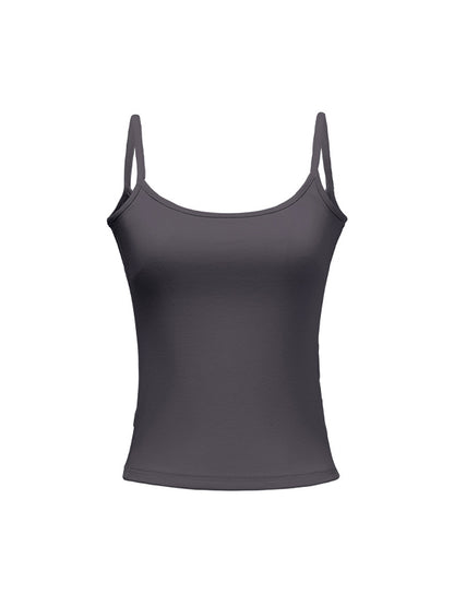 Plain Crewneck Slim Cami Top
