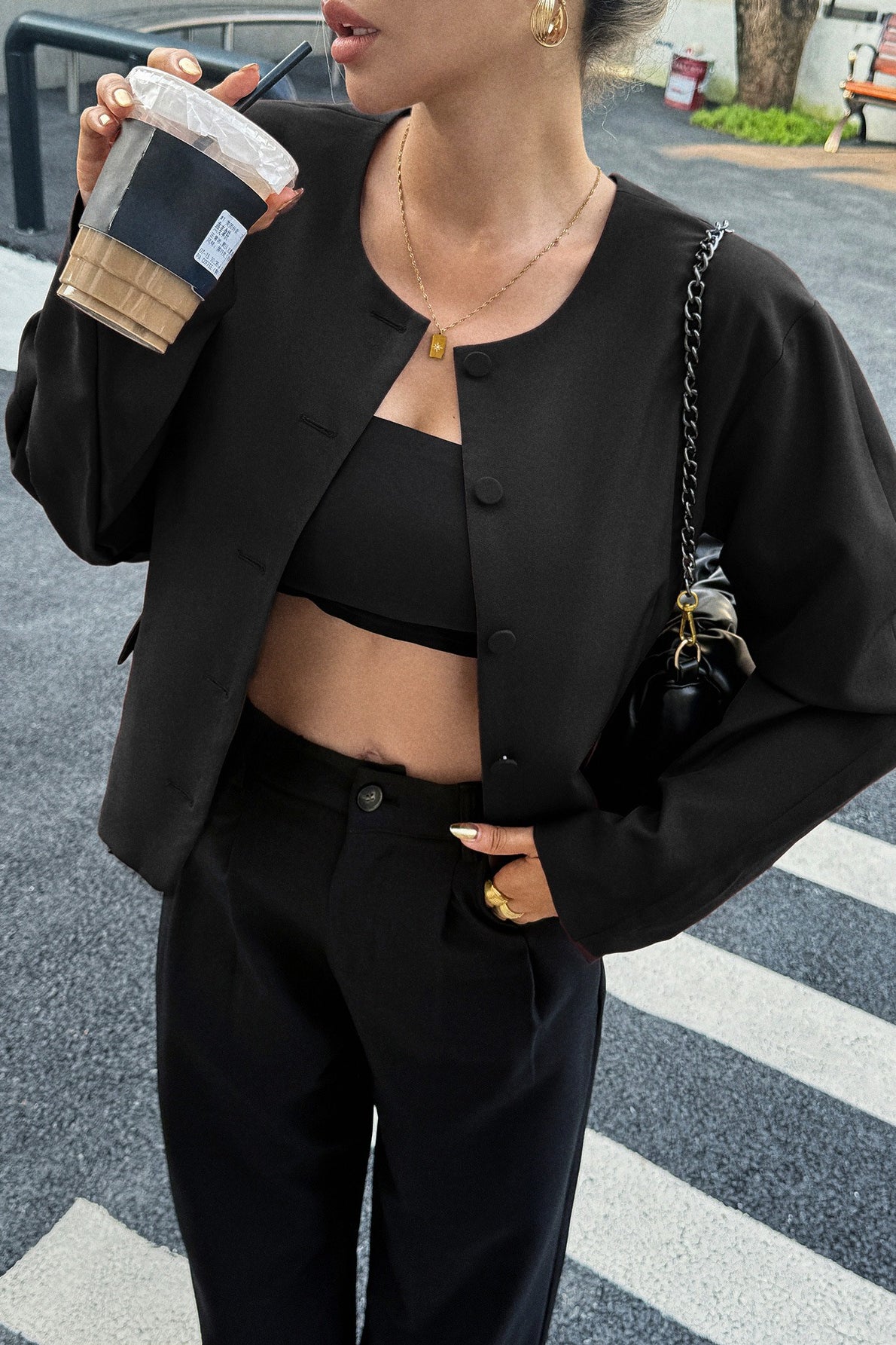 Solid Color Casual Jacket