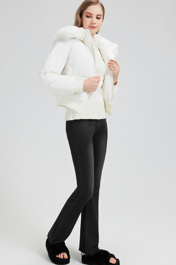 Short Waist Slim Puffer Coat
