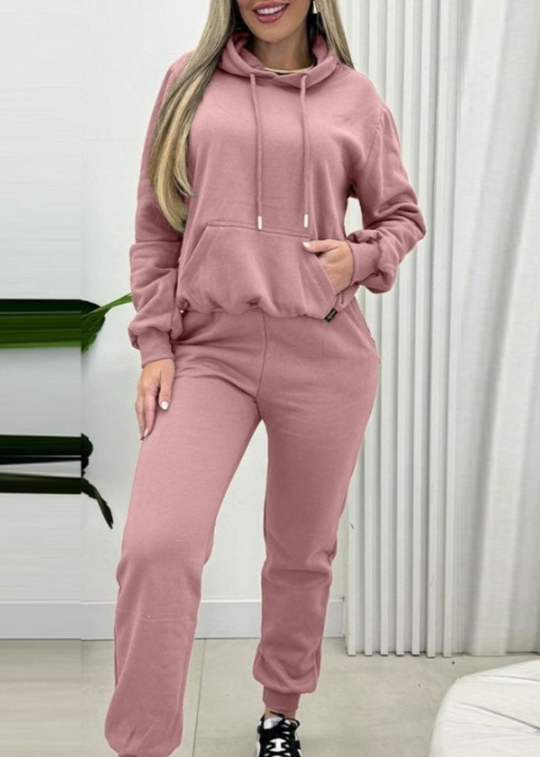 Hooded Sweatshirt and Jogger Set