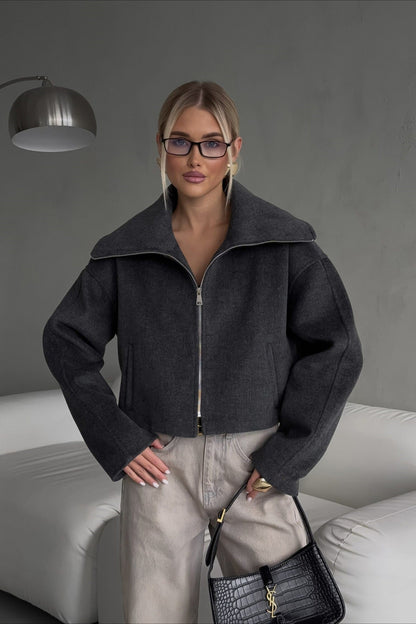 Relaxed Fit Lapel Casual Jacket