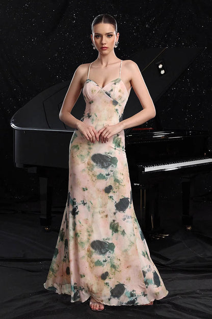 Cami Sleeveless Sequin Embroidered Backless Party Dress