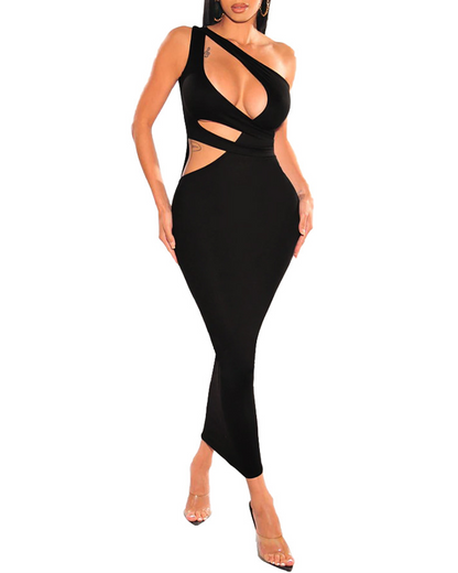 Off-Shoulder Irregular Dress