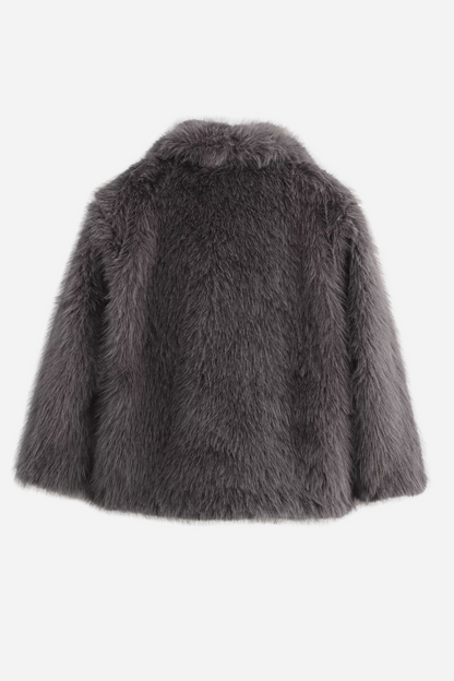 Lucy Faux Fur Shawl Collar Jacket