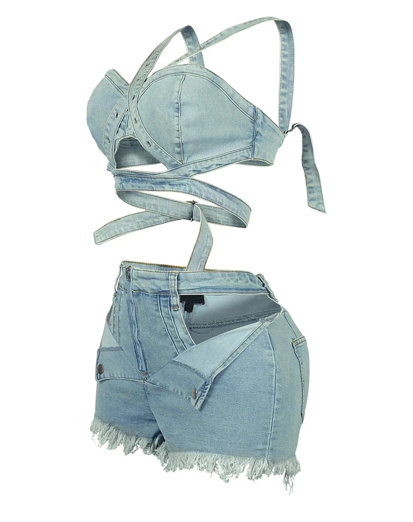 Denim Cutout Set
