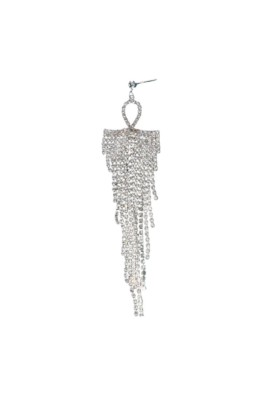 Arlene Silver Diamond Earrings