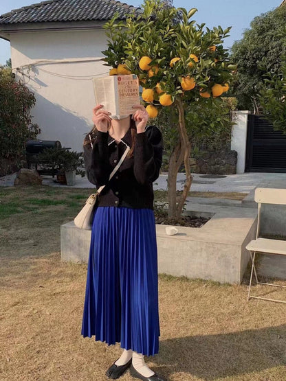 Alicia Classic Doll Collar Embroidery Knitted Cardigan