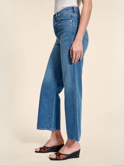 Loose High Waist Straight Leg Jeans
