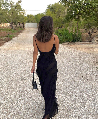 Aliza | Ruffled Maxi Dress