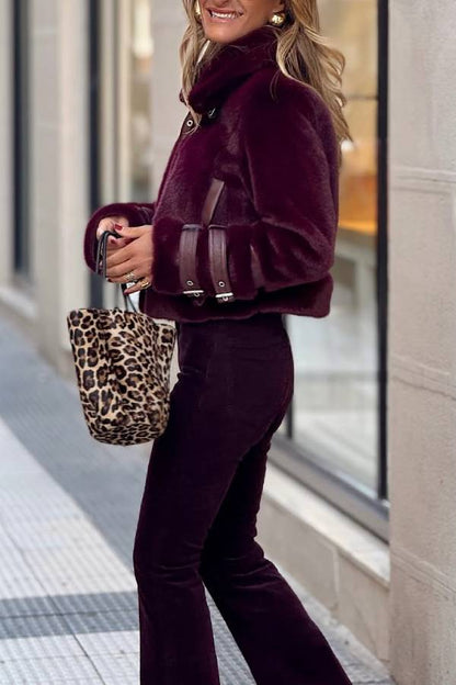 Short vintage fur coat