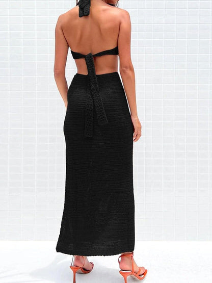Knitted Hollow Out Cutout Dress