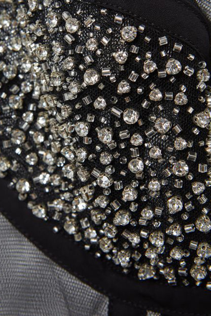 Stephanie Crystal Embellished Cutout Maxi Dress