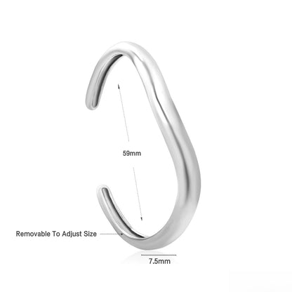 Vintage Geometric Open Bangle Bracelet