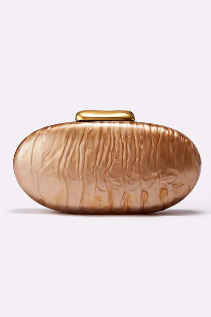Simple Acrylic Oval Clutch