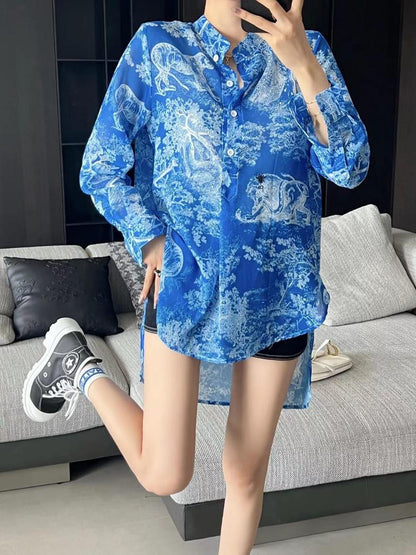 Floral Print C D Shirt