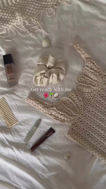 Isla - Crochet Knit Bodycon Mini Dress