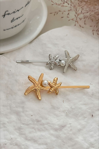 2-Piece Guilloche Design Braid Accent Hairpin Set