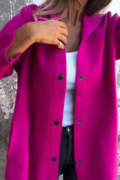 Solid Color Casual Women's Coat