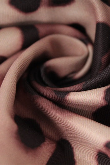 Leopard Print High Neck Long Sleeve Bodycon Maxi Dress