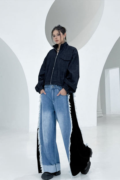 Denim Workwear Lapel Jacket