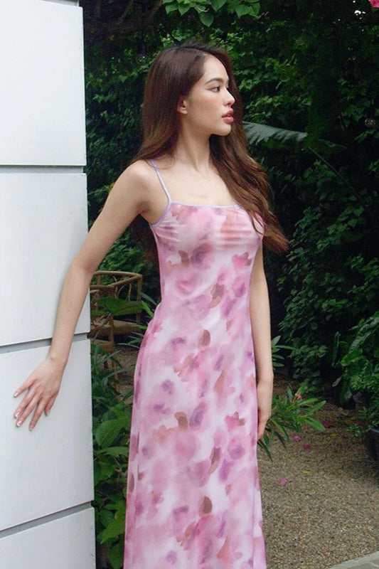 Pencil Halter Bodycon Floral Dress