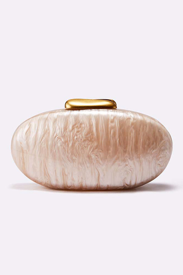 Simple Acrylic Oval Clutch