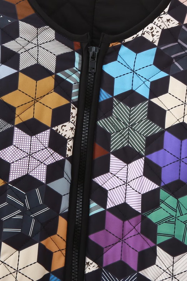 Loose Five-pointed Star Print Cotton Jacket