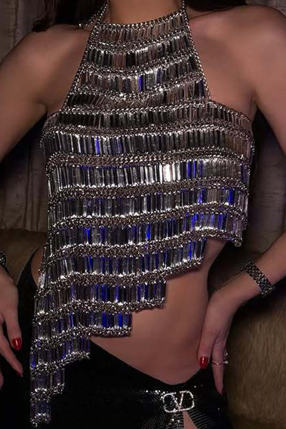 Dazzling Diamond Chain Alloy Body Chain