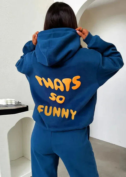 Funny Fleece Hooded Pullover for Women