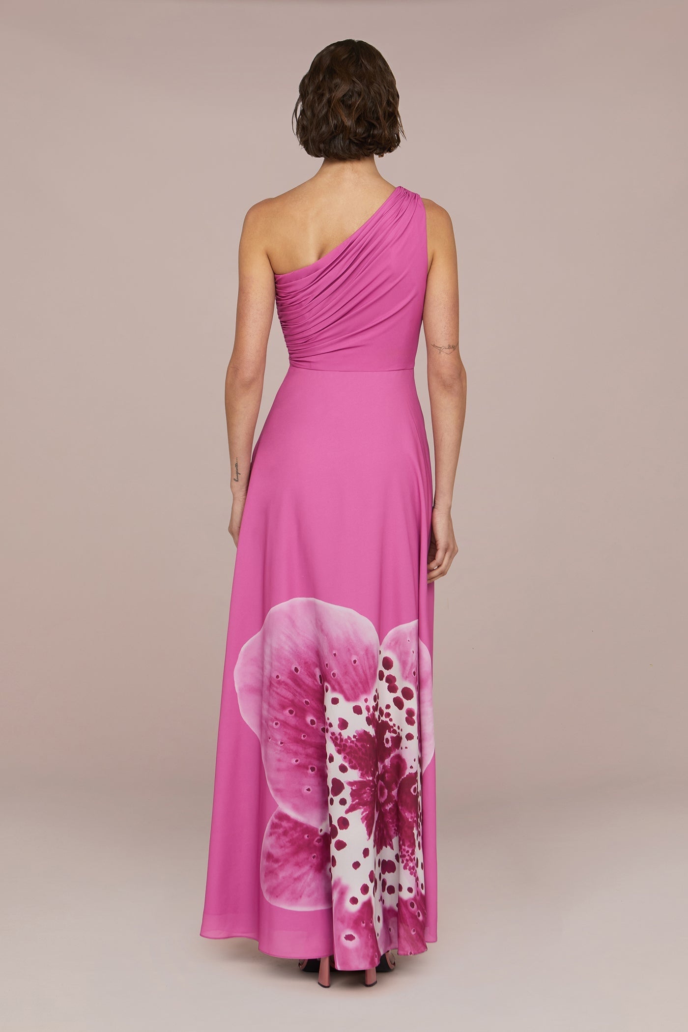 Letitia Floral Printed One Shoulder Maxi Dress