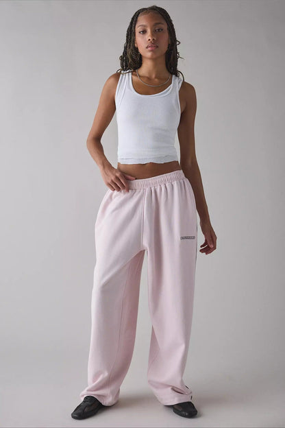 Elastic Waist Loose Fit Casual Pants