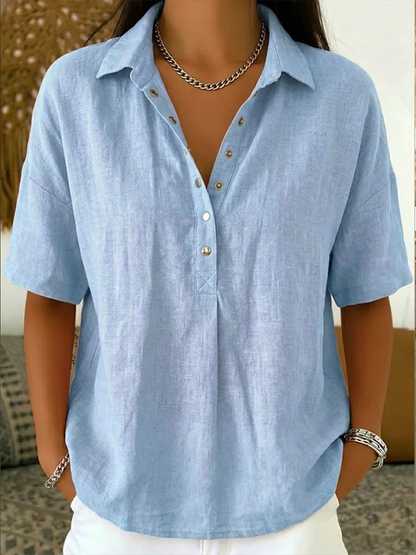 Mira | Collared Button Blouse