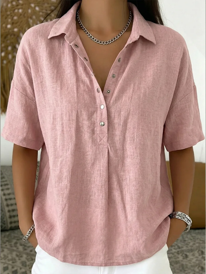 Mira | Collared Button Blouse