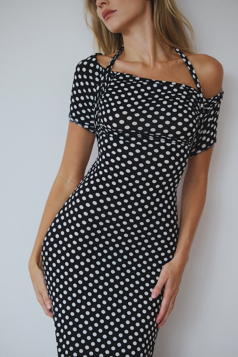 Polka Dot Maxi Dress
