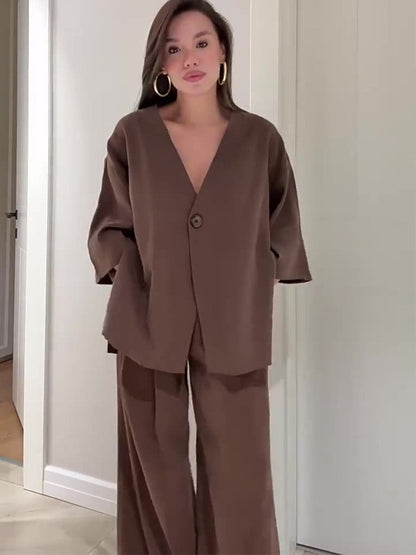 Quiet Luxury Flow Suit Set