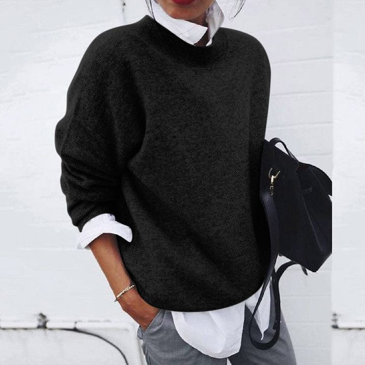 | Women's Soft Round Neck Pullover Sweater