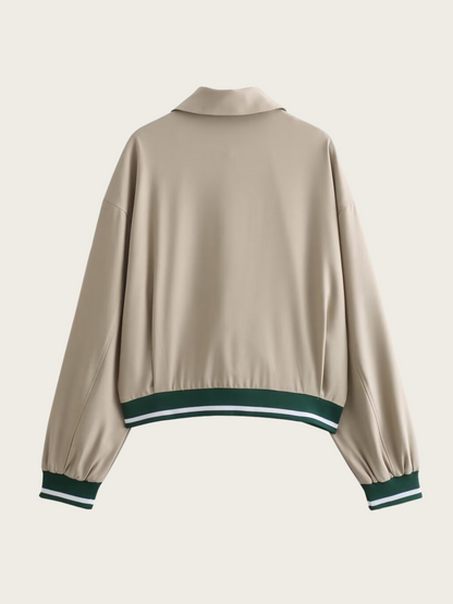 Kenley Khaki Ribbed Jacket