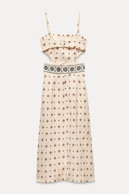 Vernice Vintage Long Dress