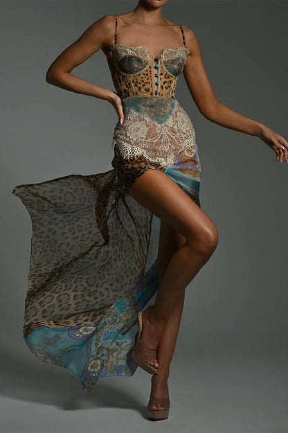 Whispers of the Wild – Waist-Tied Maxi Dres