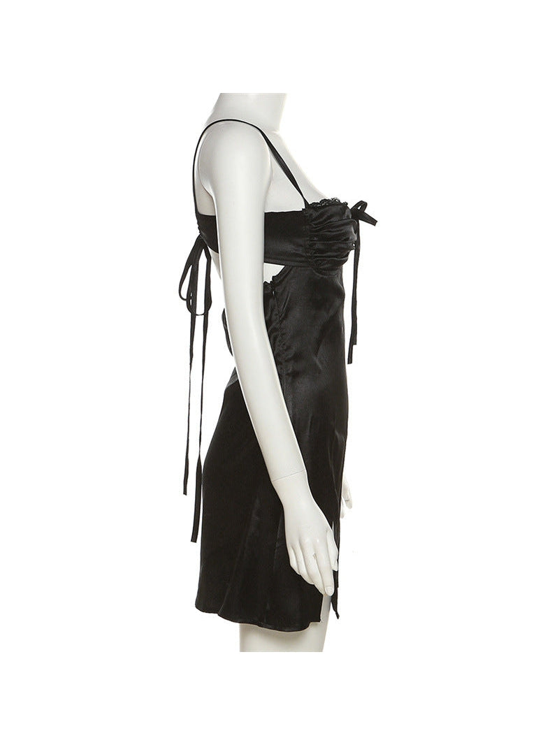 Hollow Out Cutout Backless Slit Dress