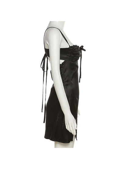 Hollow Out Cutout Backless Slit Dress